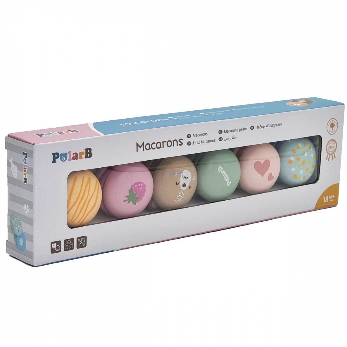 MEDINIS MACARONS SAUSAINIŲ PJAUSTYMO RINKINYS, 6 EL, 44087 3 MEDINIS MACARONS SAUSAINIŲ PJAUSTYMO RINKINYS, 6 EL, 44087 3