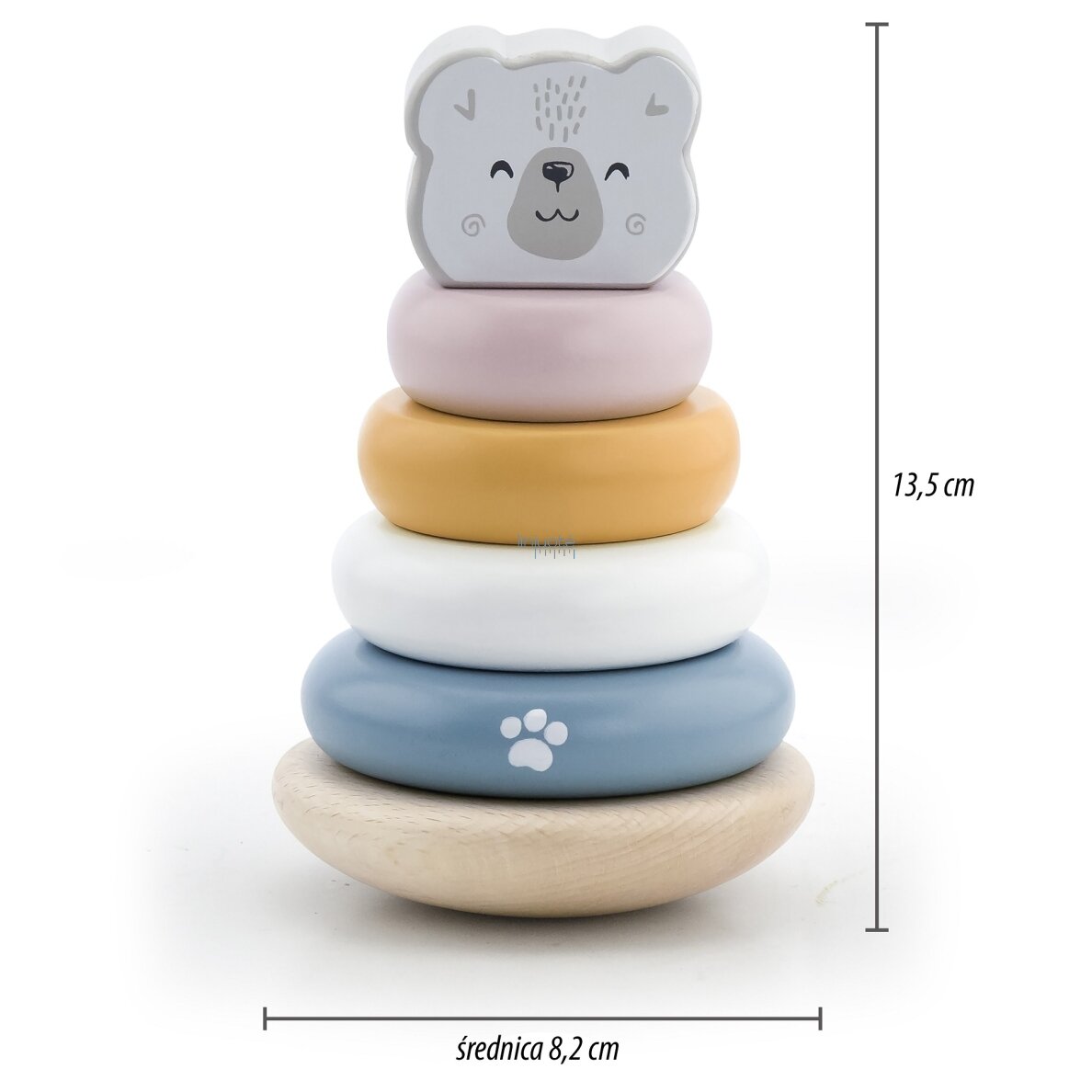 VIGA PolarB rinkinys medinė piramidė + kalimo žaidimas su plaktuku Baltasis lokys Montessori 11 VIGA PolarB rinkinys medinė piramidė + kalimo žaidimas su plaktuku Baltasis lokys Montessori 11
