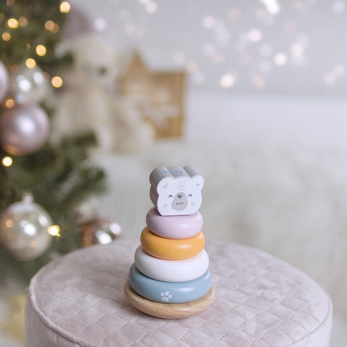VIGA PolarB rinkinys medinė piramidė + kalimo žaidimas su plaktuku Baltasis lokys Montessori 7 VIGA PolarB rinkinys medinė piramidė + kalimo žaidimas su plaktuku Baltasis lokys Montessori 7