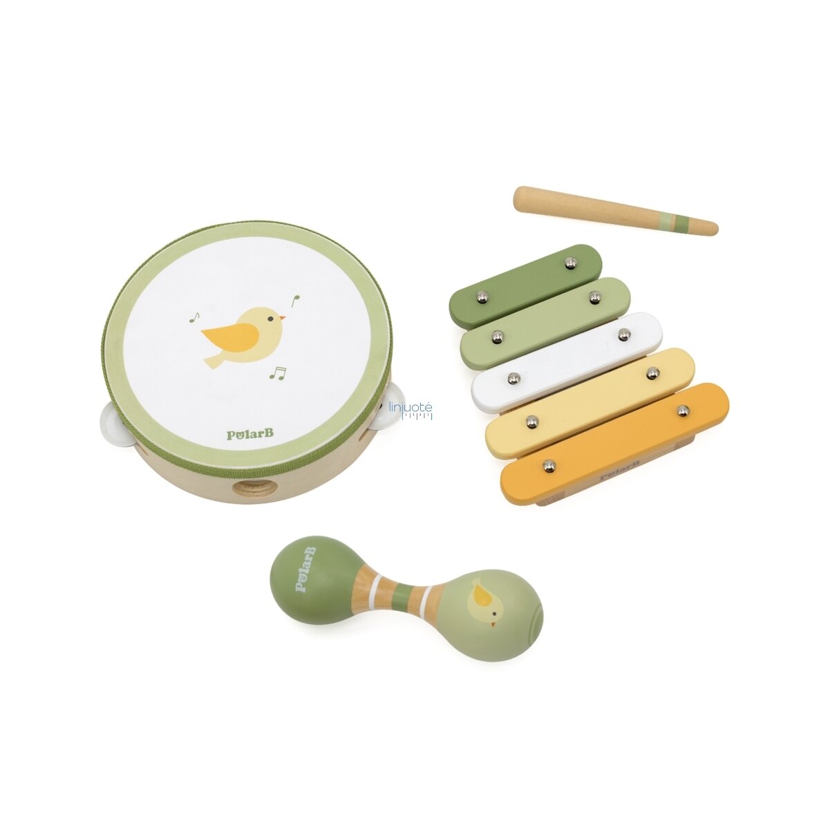 VIGA POLARB MUZIKOS INSTRUMENTŲ RINKINYS SU PAUKŠČIU, 44213N VIGA POLARB MUZIKOS INSTRUMENTŲ RINKINYS SU PAUKŠČIU, 44213N