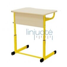 Vienvietis mokyklis stalas, geltonas 6308312