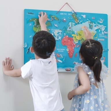 Viga 2w1 Edukacinė Lenta su Magnetiniu Pasaulio Žemėlapiu Montessori, 44508 Viga 2w1 Edukacinė Lenta su Magnetiniu Pasaulio Žemėlapiu Montessori, 44508