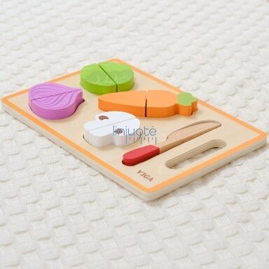 VIGA Medinis Montessori Daržovių Pjovimo Mokymosi Žaidimas 44790 VIGA Medinis Montessori Daržovių Pjovimo Mokymosi Žaidimas 44790