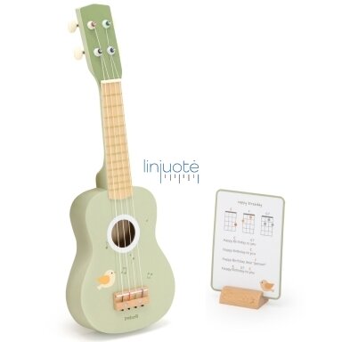 VIGA MEDINĖ VAIKIŠKA GITARA ŽALIA SU NATOMIS, 442750 VIGA MEDINĖ VAIKIŠKA GITARA ŽALIA SU NATOMIS, 442750