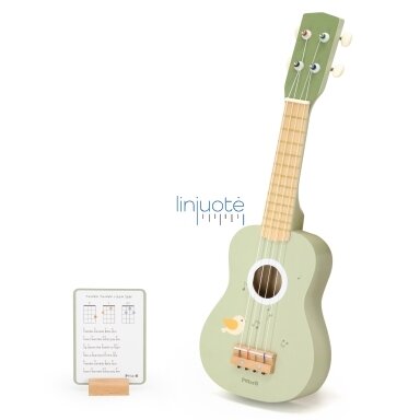VIGA MEDINĖ VAIKIŠKA GITARA ŽALIA SU NATOMIS, 442750 VIGA MEDINĖ VAIKIŠKA GITARA ŽALIA SU NATOMIS, 442750