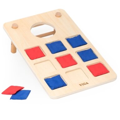 VIGA ŽAIDIMAS TIKSLUMO 2V1 ŽIEDAS IR KRYŽIUS + CORNHOLE, 44799 VIGA ŽAIDIMAS TIKSLUMO 2V1 ŽIEDAS IR KRYŽIUS + CORNHOLE, 44799