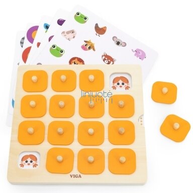 VIGA ATMINTIES ŽAIDIMAS ATSPĖK PAVEIKSLĖLIUS 10 KORTŲ MONTESSORI, 44640N VIGA ATMINTIES ŽAIDIMAS ATSPĖK PAVEIKSLĖLIUS 10 KORTŲ MONTESSORI, 44640N