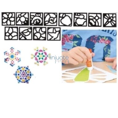 Vitražų rinkinys "Įvairūs motyvai", BM 350024 Vitražų rinkinys "Įvairūs motyvai", BM 350024