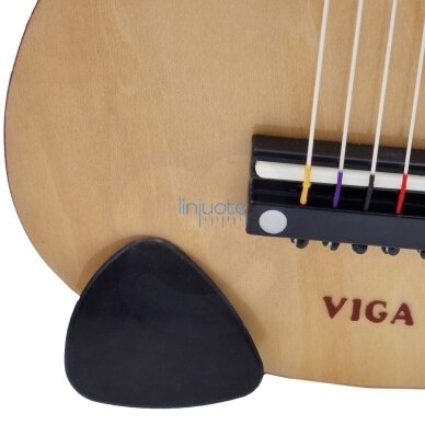 Viga Medinė Vaikiška Gitara 21 colio, 6 stygų, Natūrali 50692 6