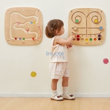 Medinė sensorinė manipuliacinė lenta –  Jutiminis Labirintas, 44809 3