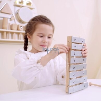 VIGA Medinė Muzikinė Lenta 12 Perkusioninių Instrumentų Rinkinys 4 VIGA Medinė Muzikinė Lenta 12 Perkusioninių Instrumentų Rinkinys 4