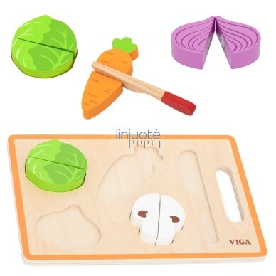 VIGA Medinis Montessori Daržovių Pjovimo Mokymosi Žaidimas 44790 5 VIGA Medinis Montessori Daržovių Pjovimo Mokymosi Žaidimas 44790 5