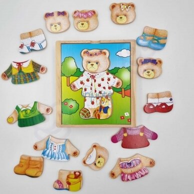 Loginė dėlionė "Aprenk meškiuką", 56403 1 Loginė dėlionė "Aprenk meškiuką", 56403 1