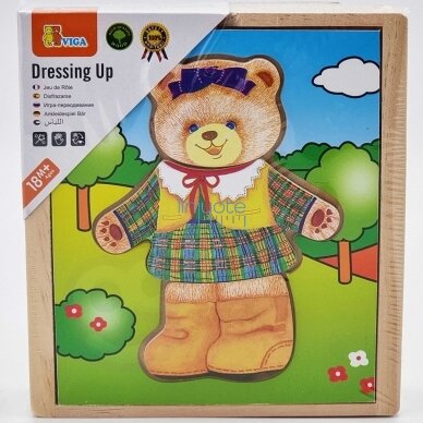 Loginė dėlionė "Aprenk meškiuką", 56403 4 Loginė dėlionė "Aprenk meškiuką", 56403 4
