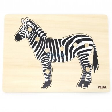 Montessori dėlionė "Zebras" 44603