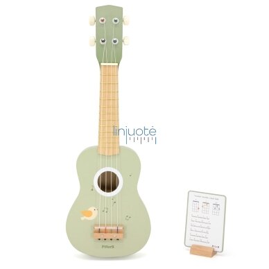 VIGA MEDINĖ VAIKIŠKA GITARA ŽALIA SU NATOMIS, 442750 2 VIGA MEDINĖ VAIKIŠKA GITARA ŽALIA SU NATOMIS, 442750 2