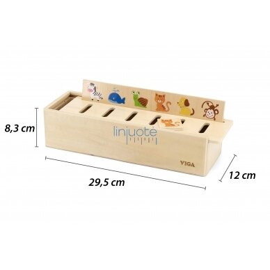 VIGA WOODEN EDUCATIONAL SORTER ŽAIDIMAS GYVŪNAI VAISIAI DARŽOVĖS MONTESSORI, 44503 2 VIGA WOODEN EDUCATIONAL SORTER ŽAIDIMAS GYVŪNAI VAISIAI DARŽOVĖS MONTESSORI, 44503 2