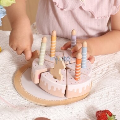 VIGA Medinis Gimtadienio Tortas Skirtas Pjovimui 44286 3