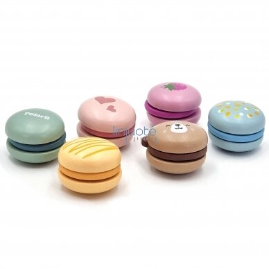 MEDINIS MACARONS SAUSAINIŲ PJAUSTYMO RINKINYS, 6 EL, 44087 5