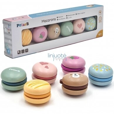 MEDINIS MACARONS SAUSAINIŲ PJAUSTYMO RINKINYS, 6 EL, 44087 MEDINIS MACARONS SAUSAINIŲ PJAUSTYMO RINKINYS, 6 EL, 44087