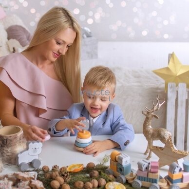 VIGA PolarB rinkinys medinė piramidė + kalimo žaidimas su plaktuku Baltasis lokys Montessori 6 VIGA PolarB rinkinys medinė piramidė + kalimo žaidimas su plaktuku Baltasis lokys Montessori 6