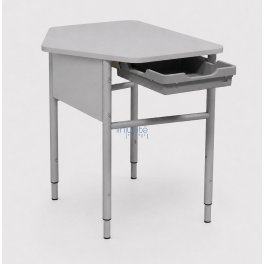 **Vienvietīgs skolas galds ar atvilktni, LIN8910** **Vienvietīgs skolas galds ar atvilktni, LIN8910**