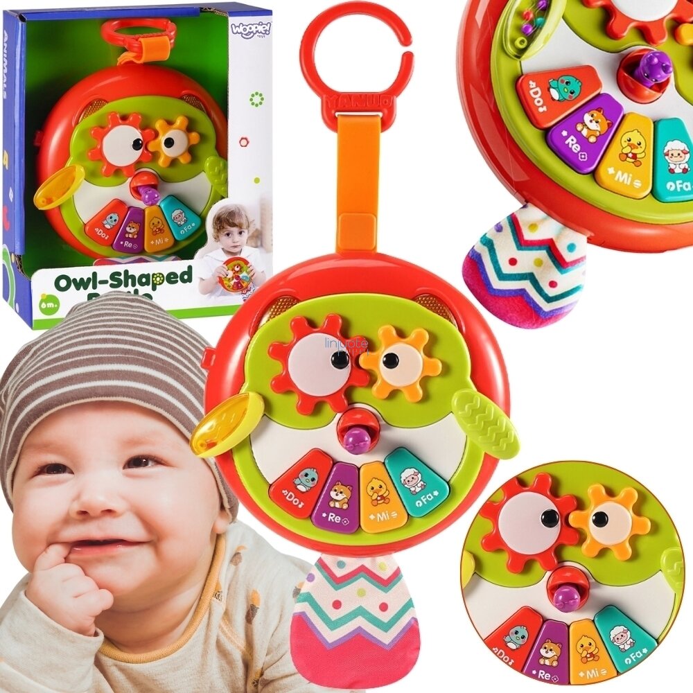 WOOPIE BABY Interaktyvi Pelėda–Pianinas su Šiugždančia Uodega 54641 WOOPIE BABY Interaktyvi Pelėda–Pianinas su Šiugždančia Uodega 54641