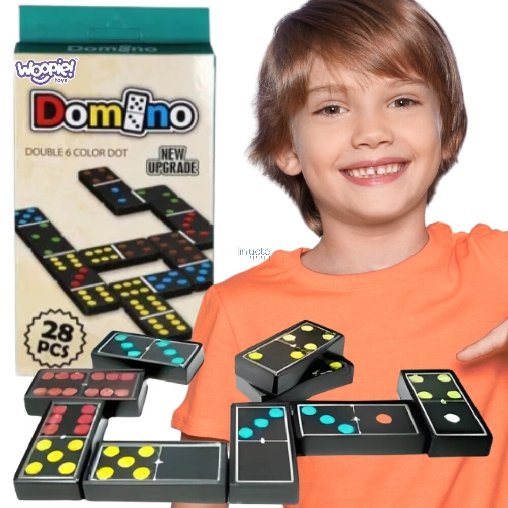 WOOPIE Domino Logikos Žaidimas Šeimai 28 Plytelės 56652