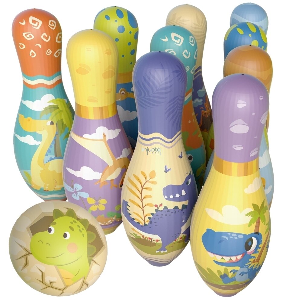 WOOPIE Vikrumo Žaidimas „Kėgliai – Dinozaurai“, 12 el. 56973