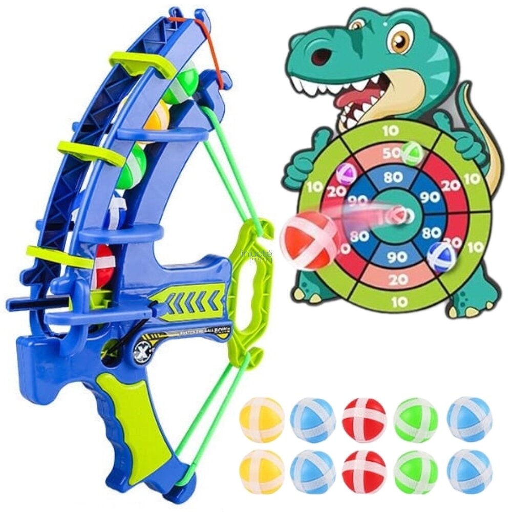 WOOPIE ĮGŪDŽIŲ ŽAIDIMAS SU VELCRO STRĖLĖMIS RINKINYS 2IN1 TAIKINYS + LANKAS DINO, 54535 WOOPIE ĮGŪDŽIŲ ŽAIDIMAS SU VELCRO STRĖLĖMIS RINKINYS 2IN1 TAIKINYS + LANKAS DINO, 54535