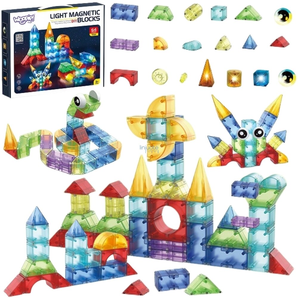 STEAM 3D MAGNETINIS KONSTRUKTORIUS,  63EL., 54887