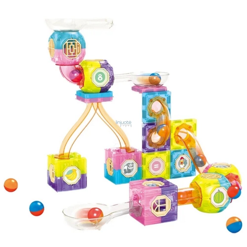 WOOPIE MAGNETINIAI KONSTRUKCIJŲ RINKINYS SU RUTULIO TAKELIU 89 EL., 53224 2 WOOPIE MAGNETINIAI KONSTRUKCIJŲ RINKINYS SU RUTULIO TAKELIU 89 EL., 53224 2
