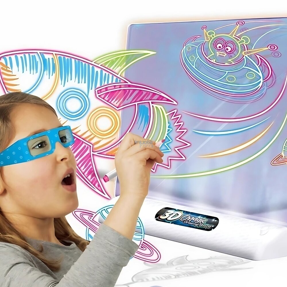 WOOPIE MAGNETINĖ LENTELĖ SU 3D LED APŠVIETIMU PIEŠIMUI, 53354