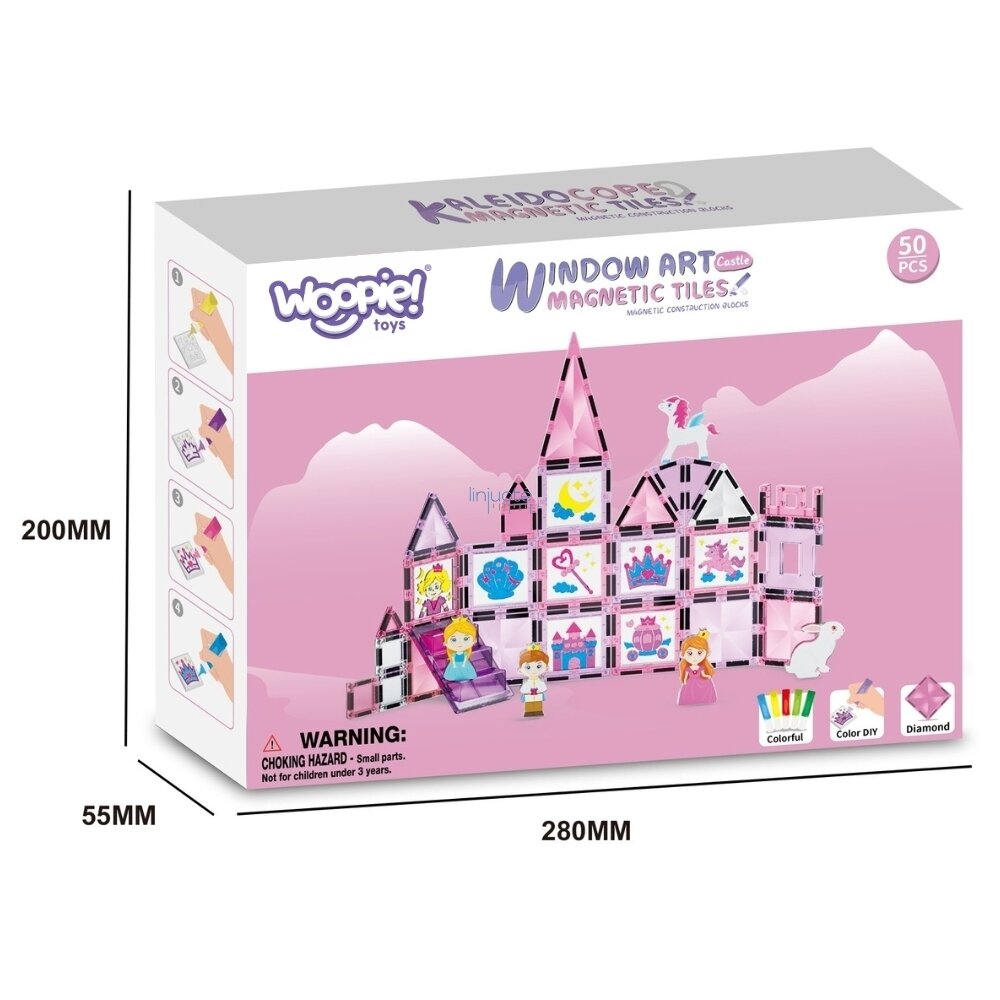 WOOPIE MAGNETINIS KONSTRUKCIJŲ RINKINYS PASTATYK PILĮ, 53200 6
