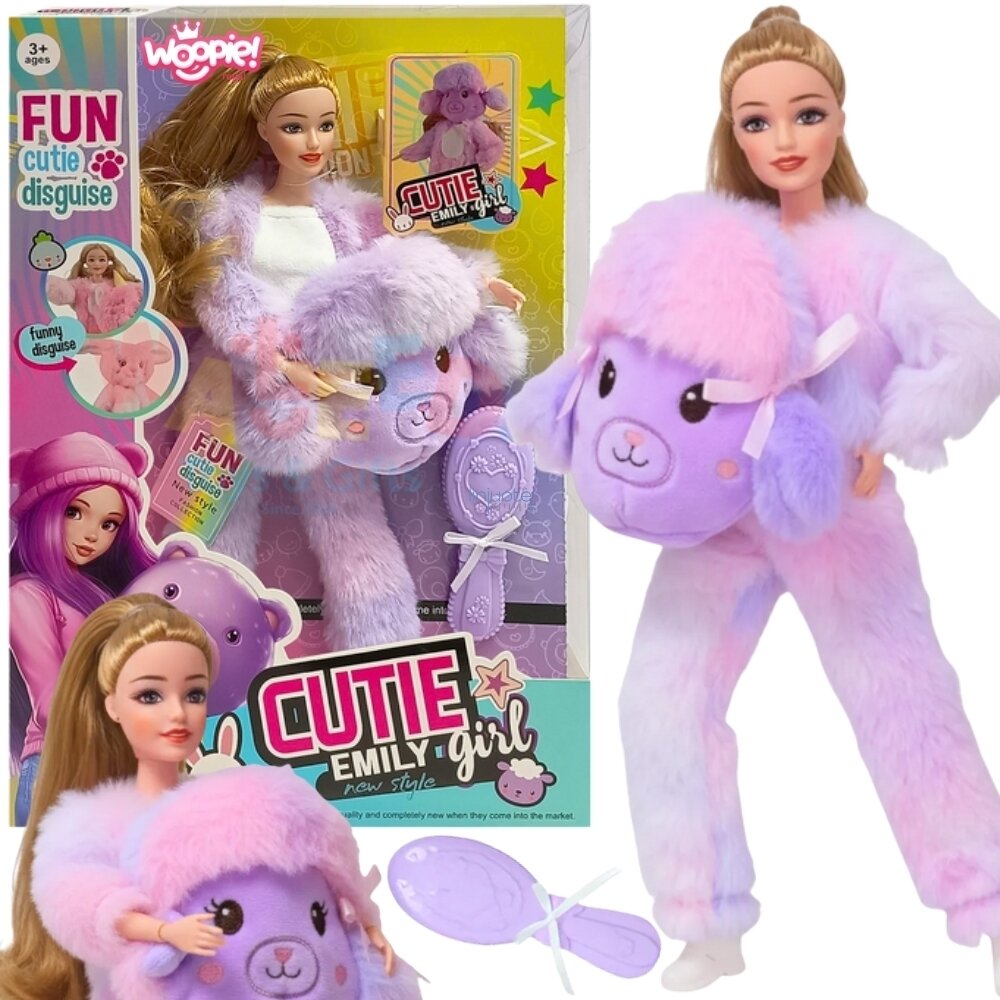 WOOPIE ROYAL Lėlė Emi su Violetiniu Avytės Kostiumu, 57895