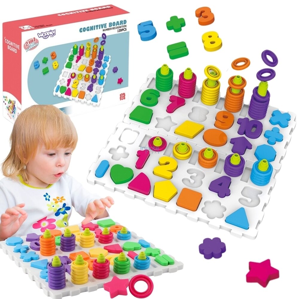 WOOPIE MONTESSORI DĖLIONĖ RUŠIAVIMUI, RAIDĖS IR SKAIČIAI 139 EL., 54153 2