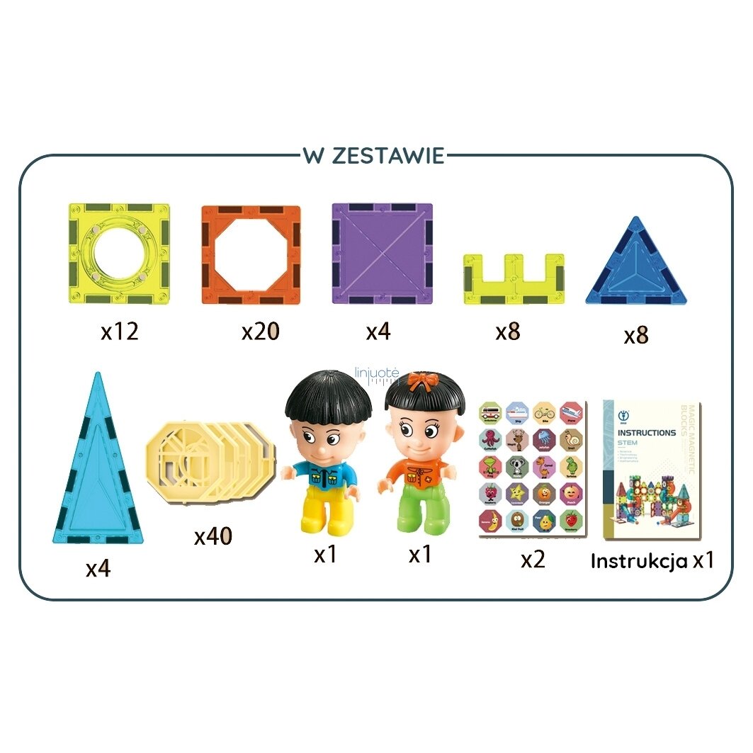 STEM ŽAIDIMAMS MAGNETINIS KONSTRUKTORIUS, 98 EL, 43056 2 STEM ŽAIDIMAMS MAGNETINIS KONSTRUKTORIUS, 98 EL, 43056 2