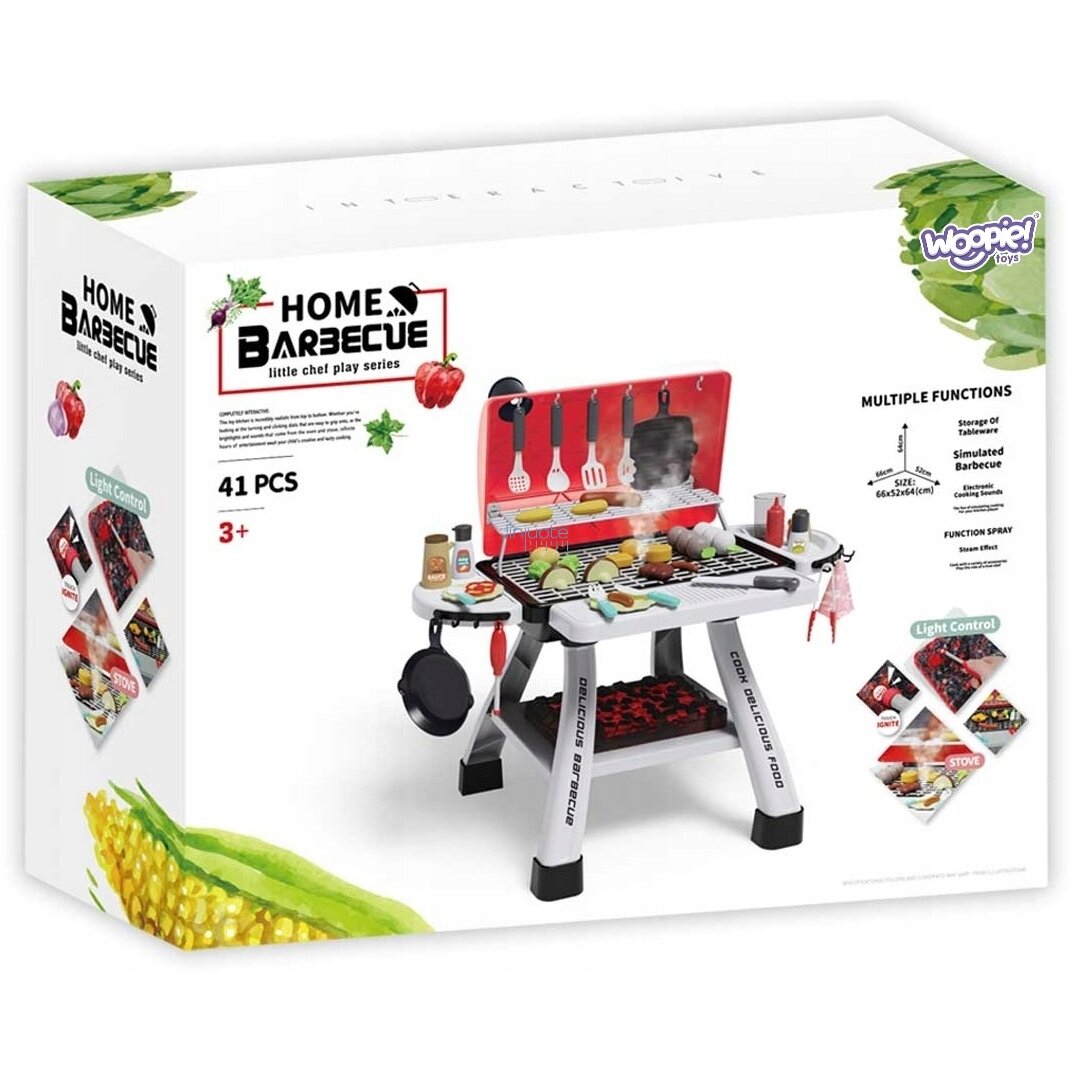 WOOPIE GRILL BARBECUE SODO VIRTUVĖ - INTERAKTYVUS GARAS LED KOMPLEKTAS XL 41 EL., 55174 8