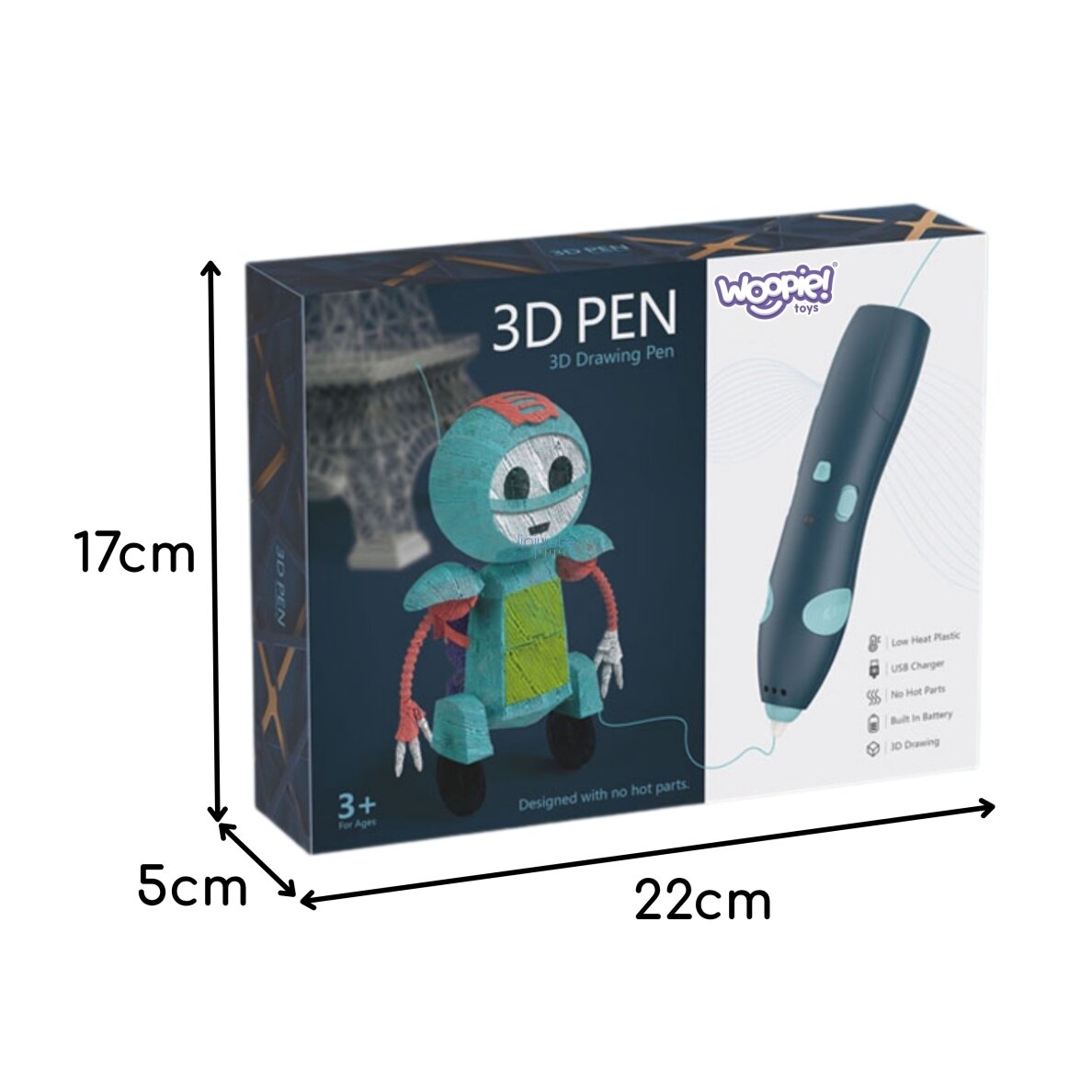3D Pieštukas, įkraunamas USB 5618 3