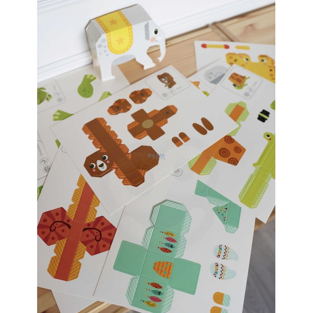 WOOPIE ART&FUN 3D DIY ORIGAMI KŪRYBINIS RINKINYS 10 GYVŪNŲ, 44947 17