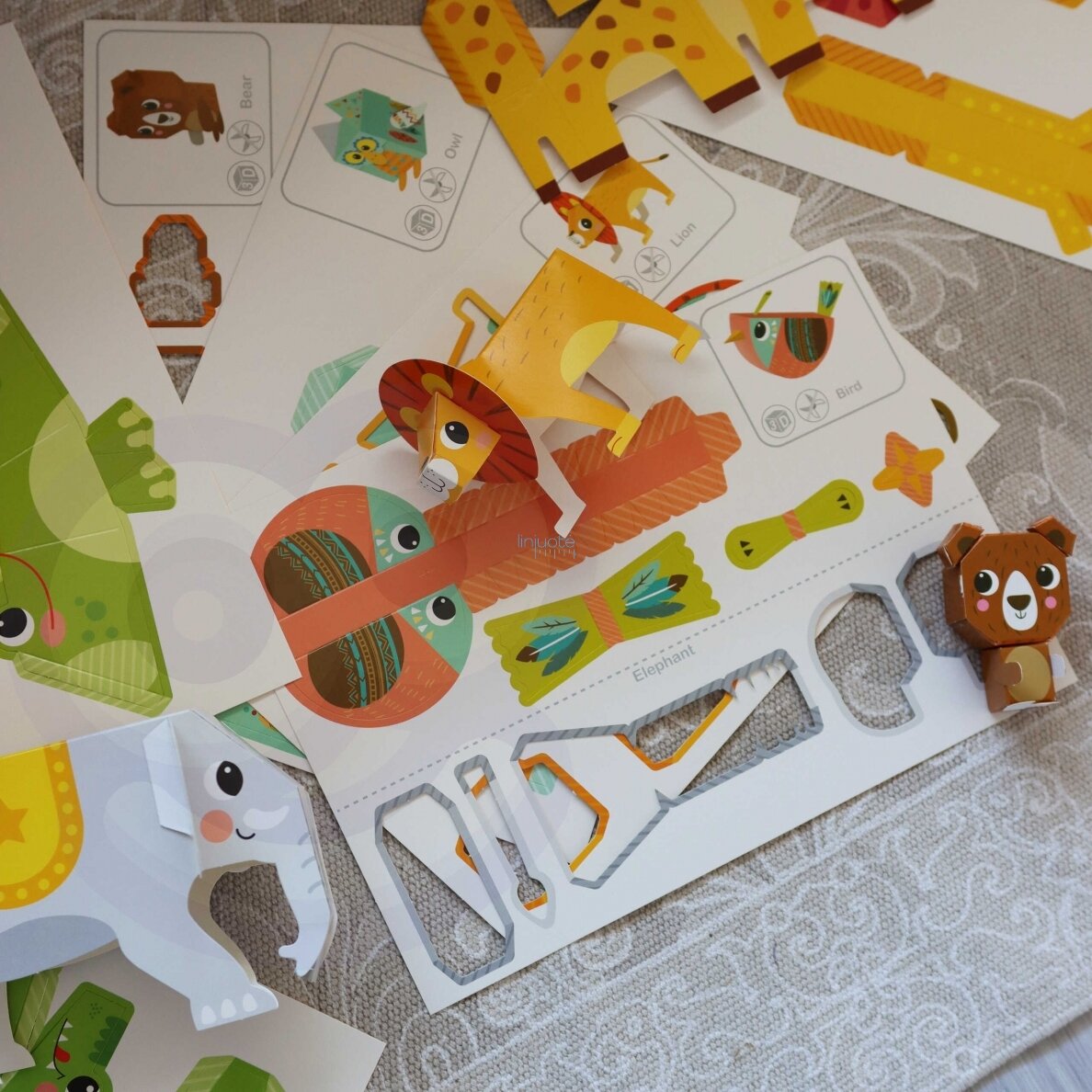 WOOPIE ART&FUN 3D DIY ORIGAMI KŪRYBINIS RINKINYS 10 GYVŪNŲ, 44947 6 WOOPIE ART&FUN 3D DIY ORIGAMI KŪRYBINIS RINKINYS 10 GYVŪNŲ, 44947 6