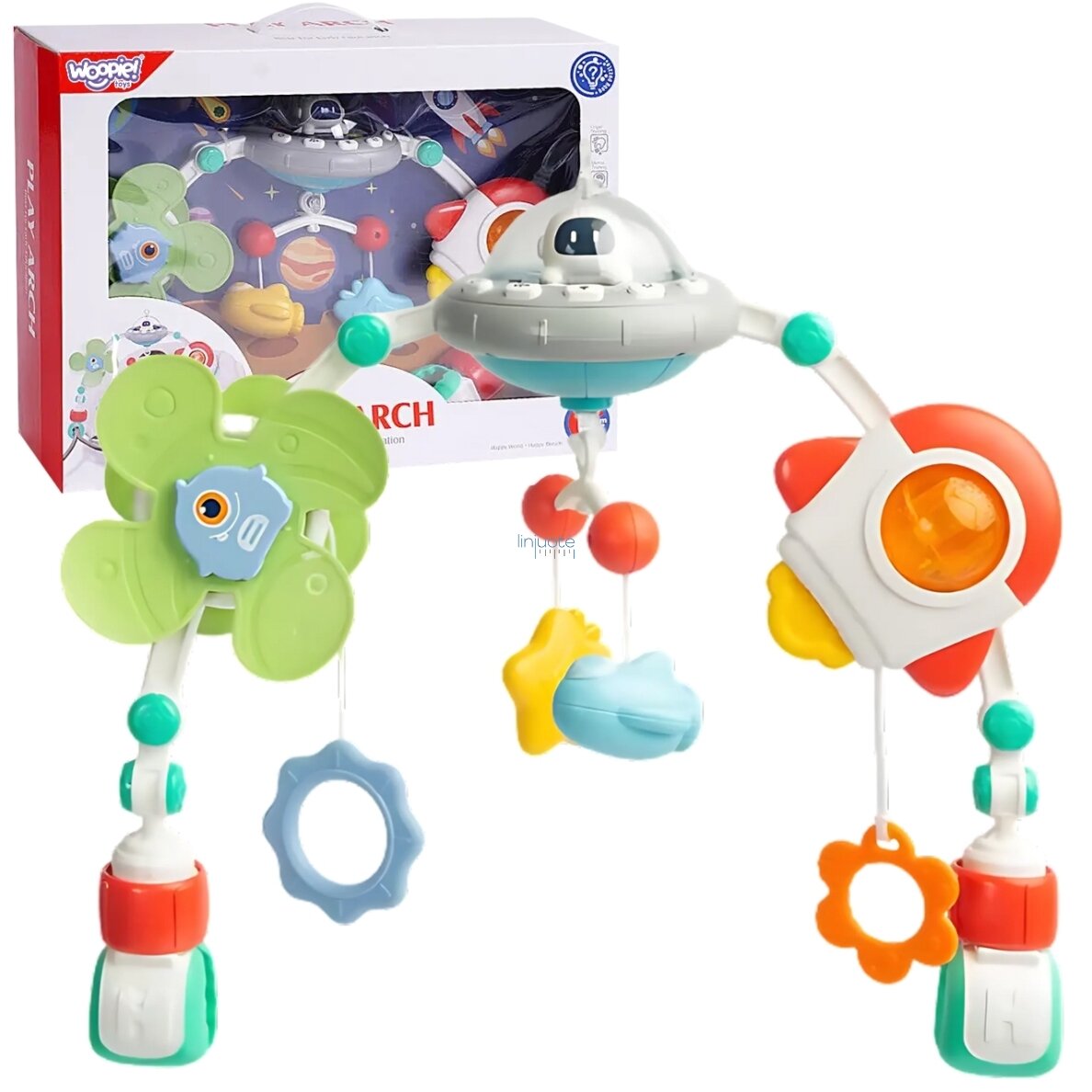 WOOPIE BABY Arkliukas Lenkiamasis Pakabukas Į Lovelę Vežimą Kėdutę Kosmosas