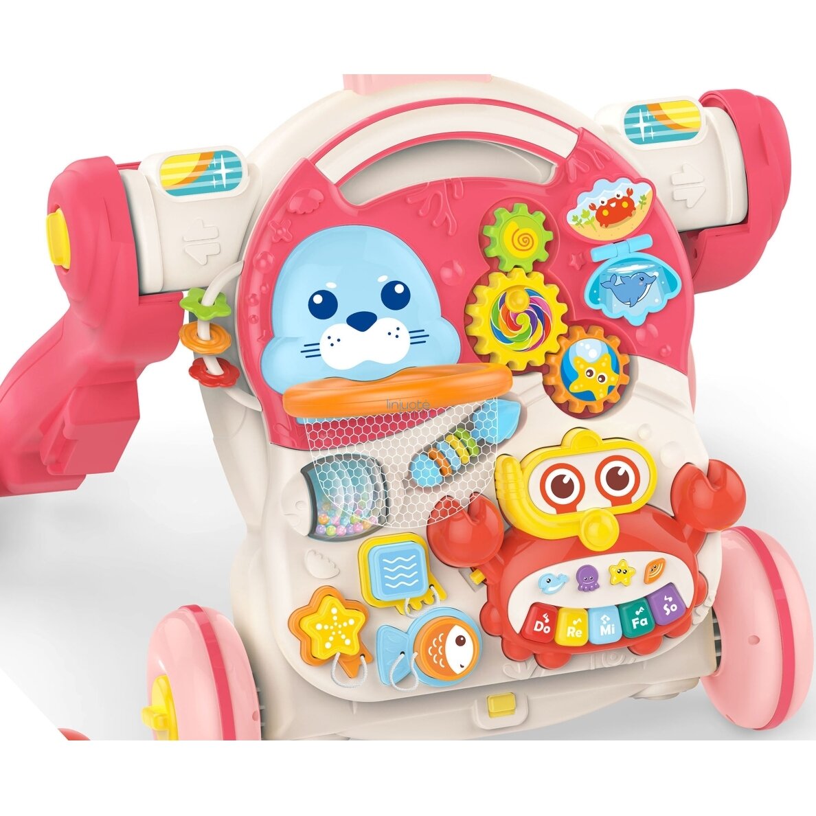 WOOPIE BABY Stumdomas Vežimėlis Edukacinis Stalas Pasivažinėjimui 4in1 3
