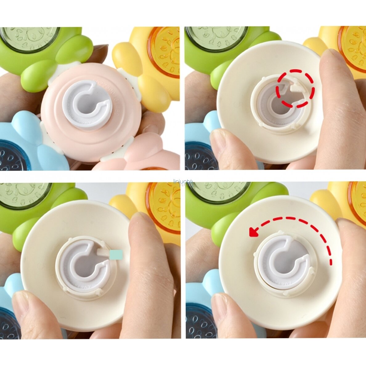 BABY SPINNER SENSORINIS LAVINAMASIS ŽAISLAS BITĖ, VIŠČIUKAS, KIŠKIS KEIČIAMAS 3 VNT., 47962 4 BABY SPINNER SENSORINIS LAVINAMASIS ŽAISLAS BITĖ, VIŠČIUKAS, KIŠKIS KEIČIAMAS 3 VNT., 47962 4