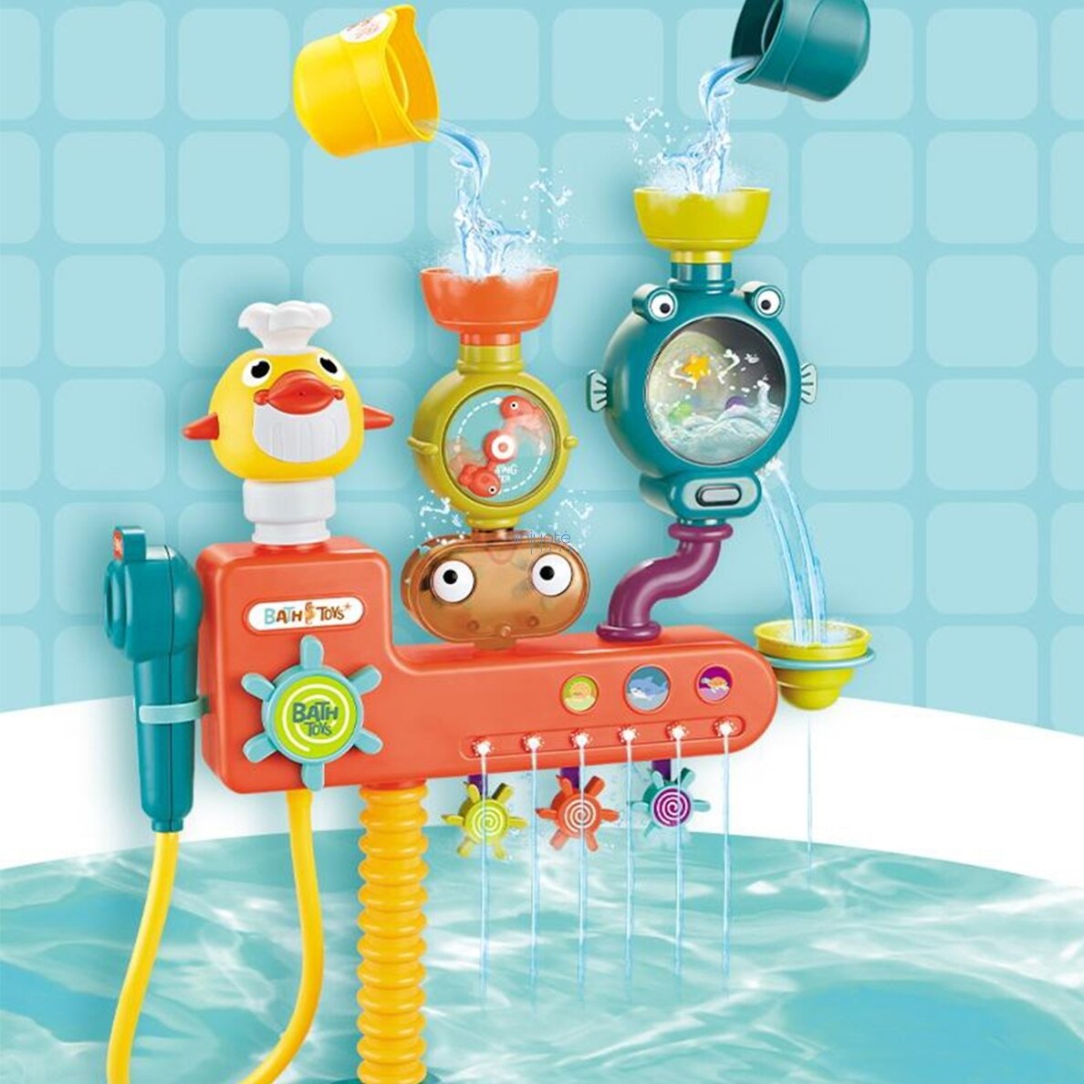 WOOPIE BABY VONIOS ŽAIDIMAS PERPILDOMAS VĖRINYS + PERPILDOMI KUBELIAI, 53026  6