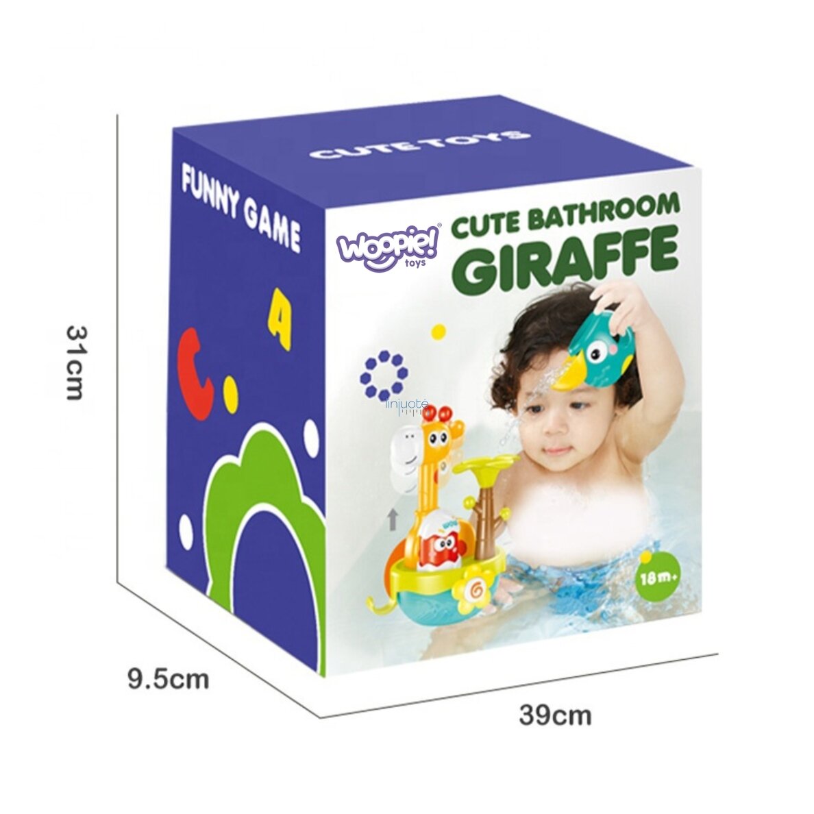 Woopie Baby Vonios Žaislas Žirafa su Piltuvėliu ir Siurbtuku 54726 8 Woopie Baby Vonios Žaislas Žirafa su Piltuvėliu ir Siurbtuku 54726 8