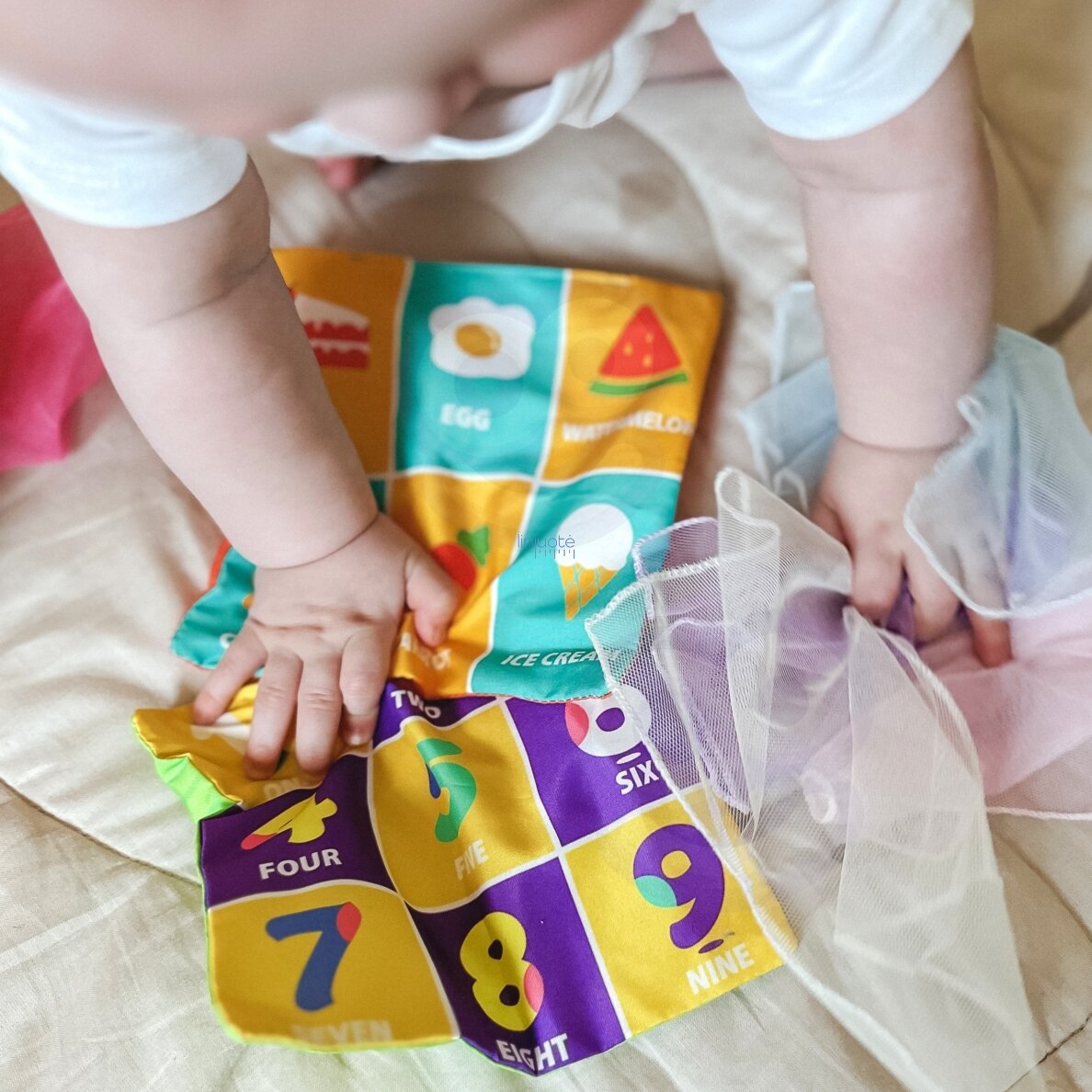 WOOPIE BABY Edukacinė Sensorinė Žaislai Pani Metka Servetėlių Dėžutė 1