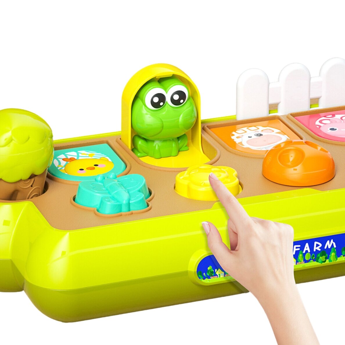 WOOPIE BABY Mokomasis Žaislas Iššokantys Gyvūnėliai Laiminga Ferma POP-UP 1 WOOPIE BABY Mokomasis Žaislas Iššokantys Gyvūnėliai Laiminga Ferma POP-UP 1