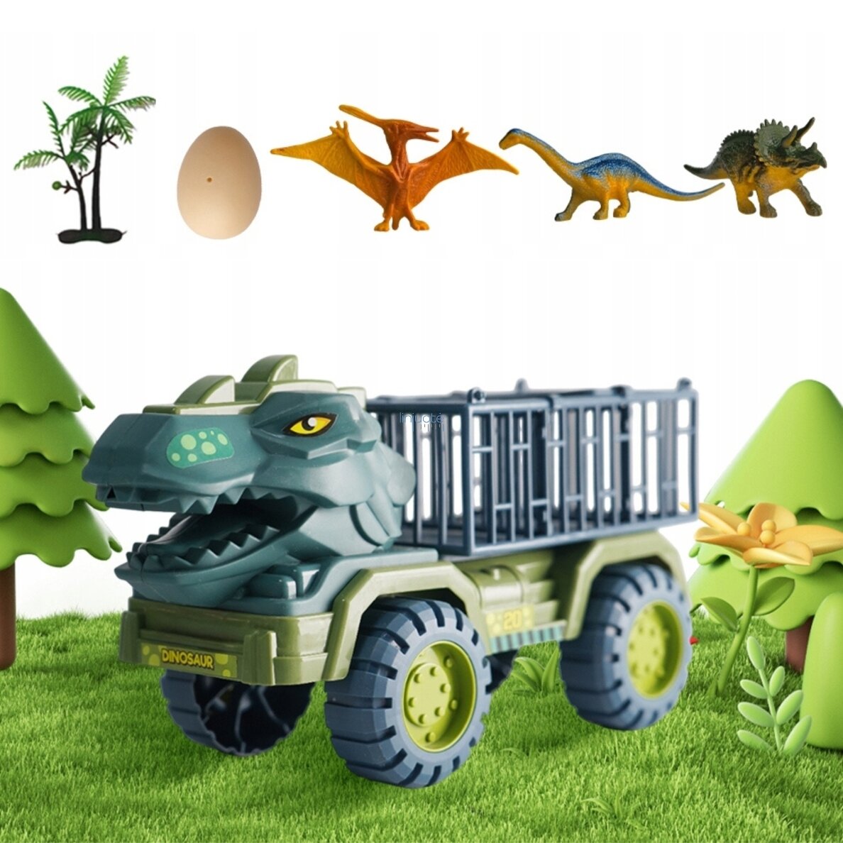 WOOPIE Sunkvežimis Dinozauras Transporteris Figūrėlės, 57420 7