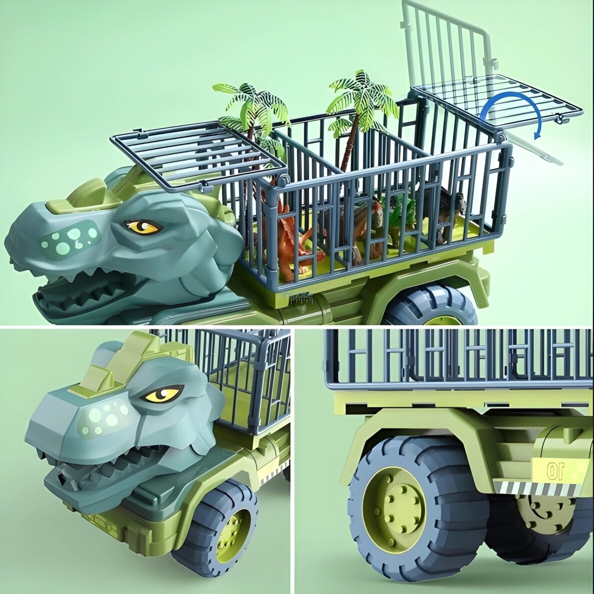 WOOPIE Sunkvežimis Dinozauras Transporteris Figūrėlės, 57420 2 WOOPIE Sunkvežimis Dinozauras Transporteris Figūrėlės, 57420 2